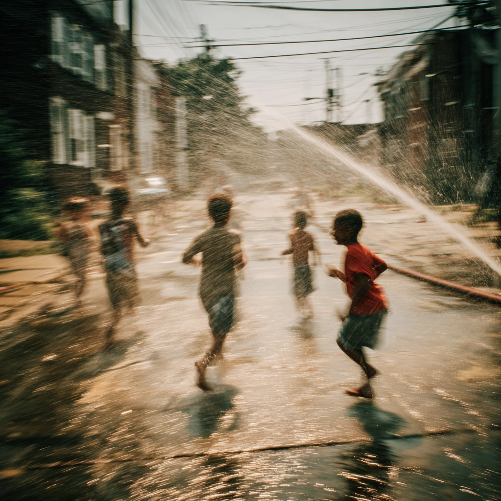 Children playing in the street